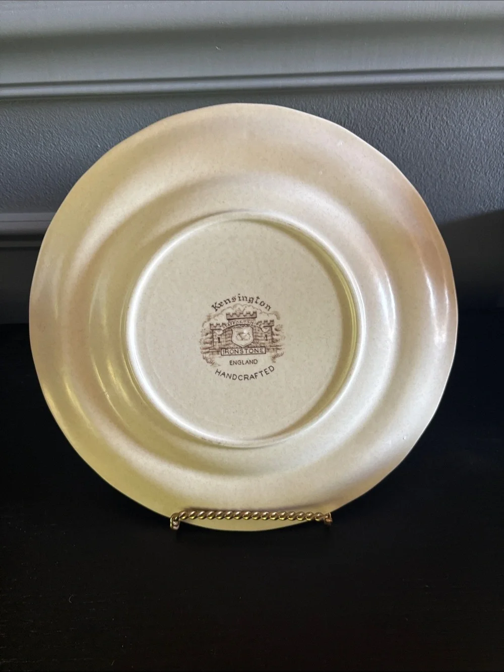 Kensington Staffordshire Ironstone Handcrafted England Set of 4 Plates